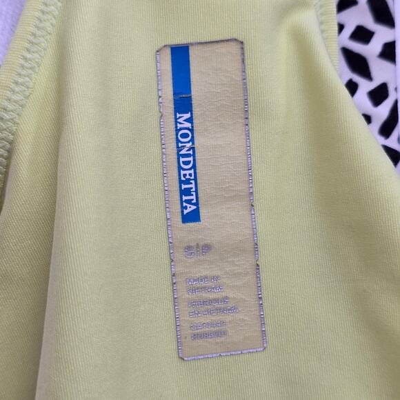 Mondetta Green Racerback Print Sports Activewear Support Bra Tank Top Small - Picture 5 of 5